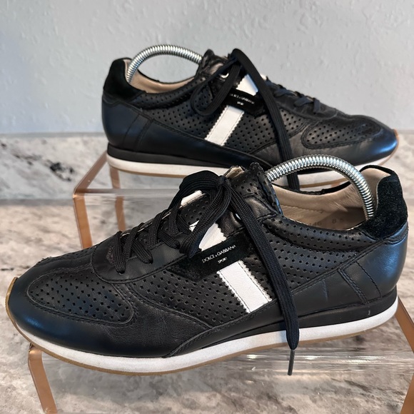 Dolce & Gabbana Other - DOLCE & GABBANA Leather Colorblock Pattern Sneakers Sz 8.5